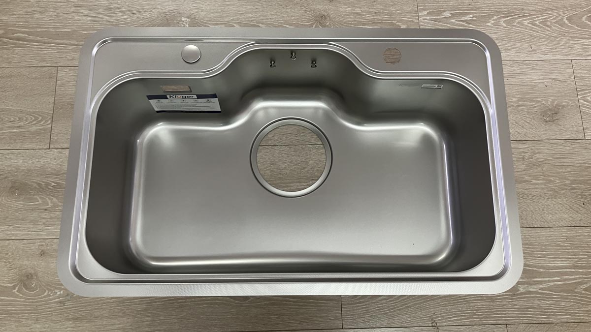 Chậu rửa chén Posco 304 Linen dập nổi Kluger KT8050FS – S80 Plus