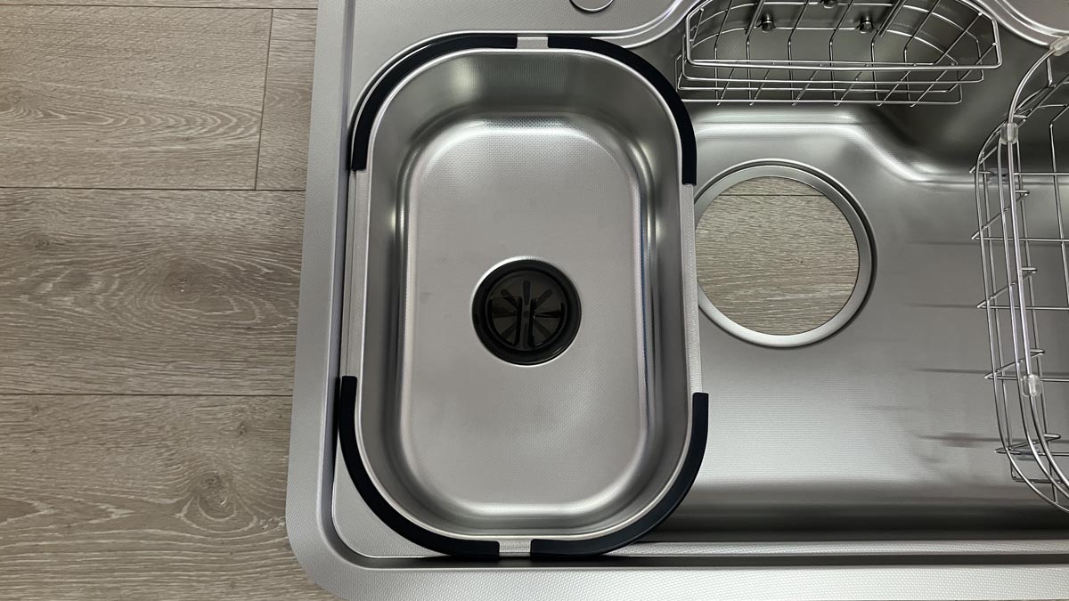 Chậu rửa chén Posco 304 Linen dập nổi Kluger KT8050FS – S80 Plus