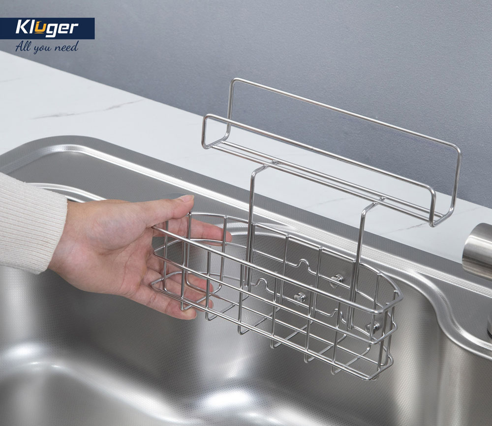 Chậu rửa chén Posco 304 Linen dập nổi KLUGER KT8050FS-S80Plus (TAKI Series)