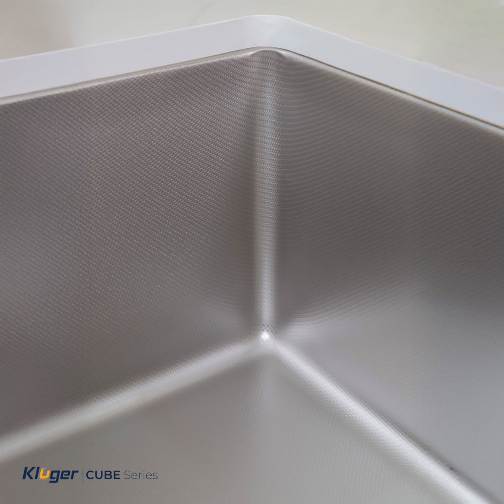Chậu rửa chén Posco 304 Linen dập nổi Kluger KU5044FS Basic