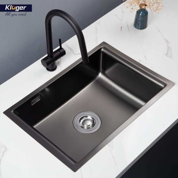 Chậu rửa chén Posco 304 đánh bóng bề mặt KLUGER KU8121B-S68