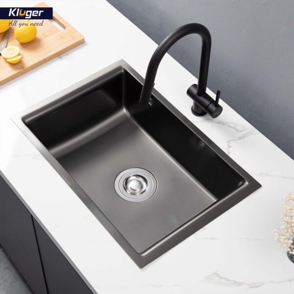 Chậu rửa chén Posco 304 đánh bóng bề mặt KLUGER KU8121B-S68