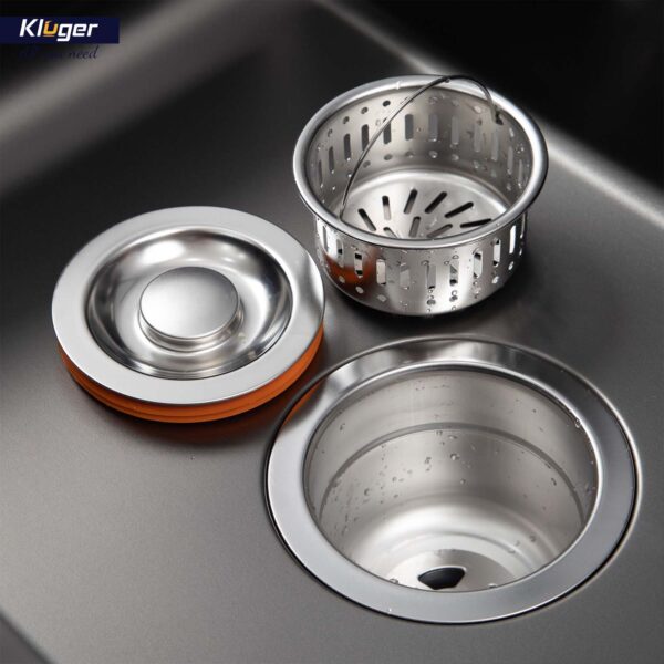 Chậu rửa chén Posco 304 đánh bóng bề mặt KLUGER KU8121B-S68