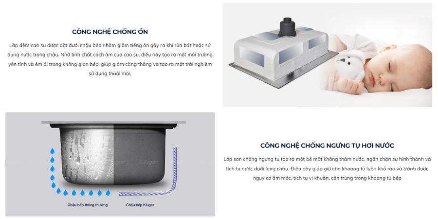 Chậu rửa chén Posco 304 đánh bóng bề mặt Kluger KU8121B - S68