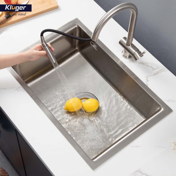 Chậu rửa chén Posco 304 đánh bóng bề mặt KLUGER KU8121S-S68 (K200 Series)