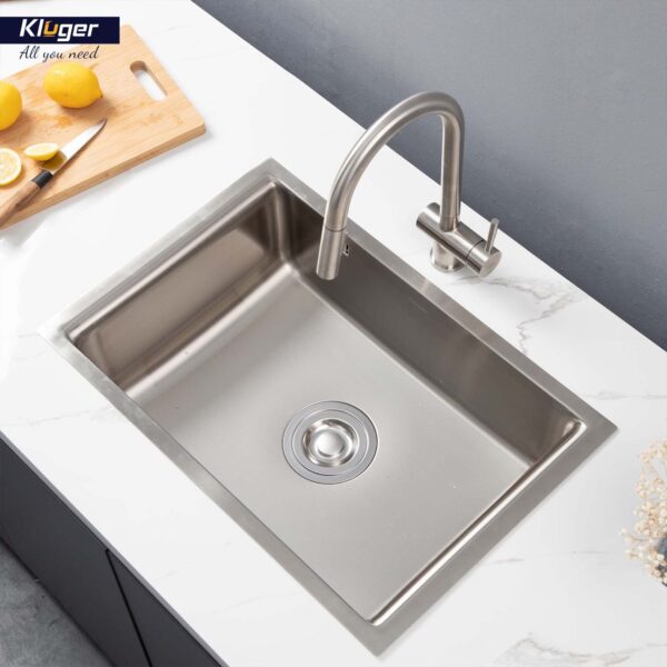 Chậu rửa chén Posco 304 đánh bóng bề mặt KLUGER KU8121S-S68 (K200 Series)