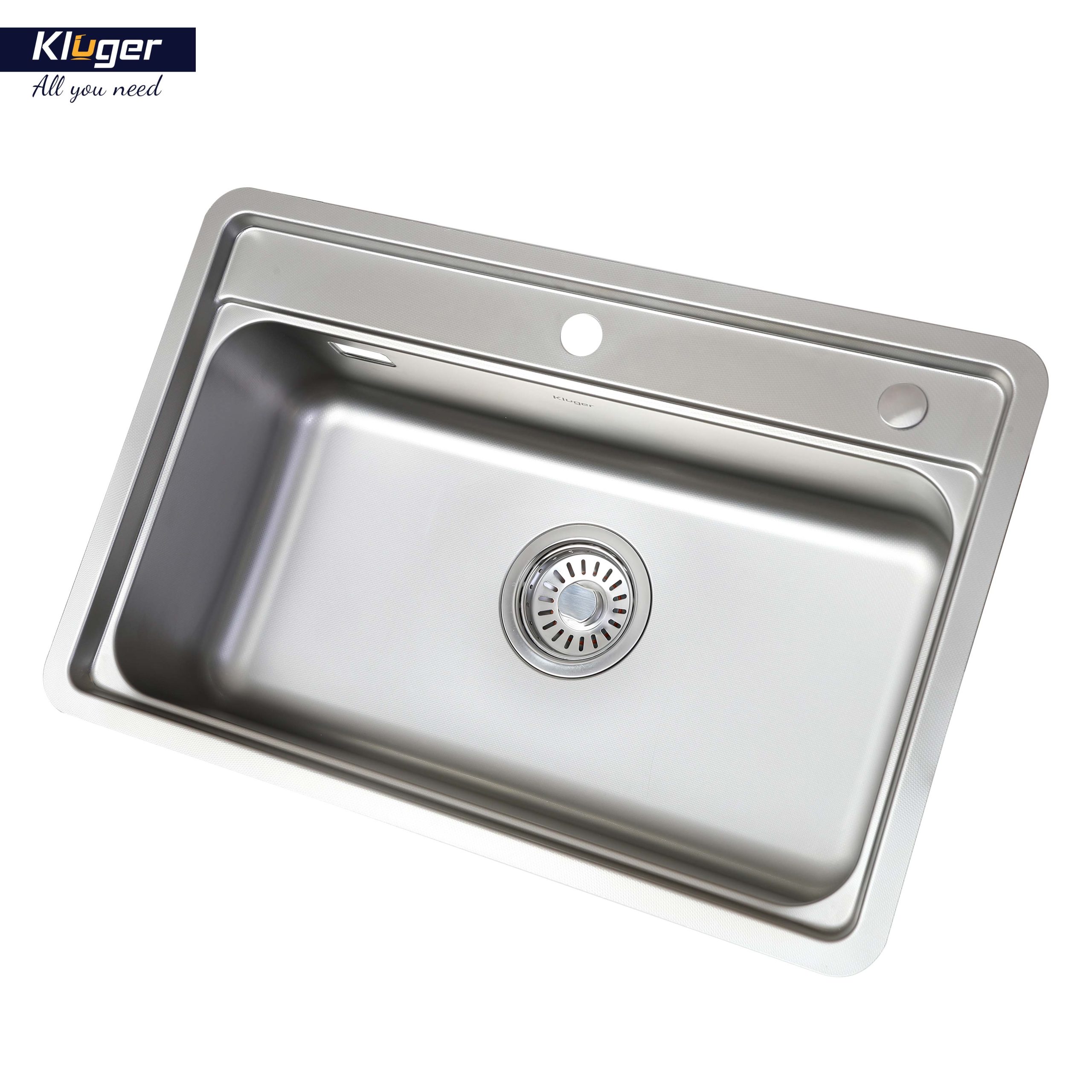 Chậu rửa chén Posco 304 Linen chống xước KLUGER KW8101FS-S72 (K100 Series)