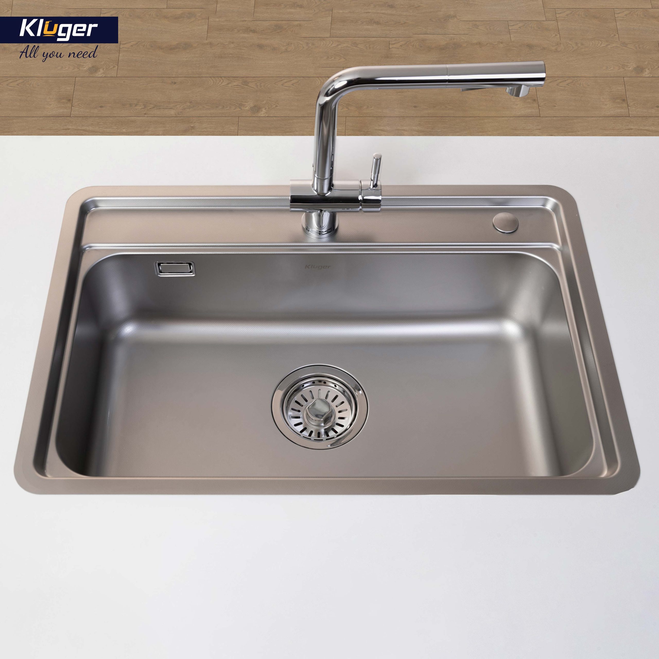 Chậu rửa chén Posco 304 Linen chống xước KLUGER KW8101FS-S72 (K100 Series)