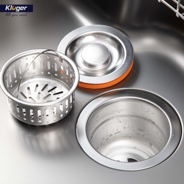 Chậu rửa chén Posco 304 Linen dập nổi KLUGER KW8151FB-S80 (K500 Series)