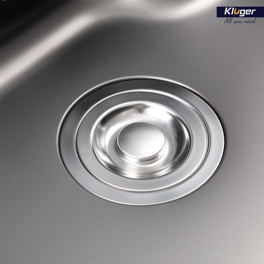 Chậu rửa chén Posco 304 Linen dập nổi KLUGER KW8151FB-S80Plus (K500 Series)