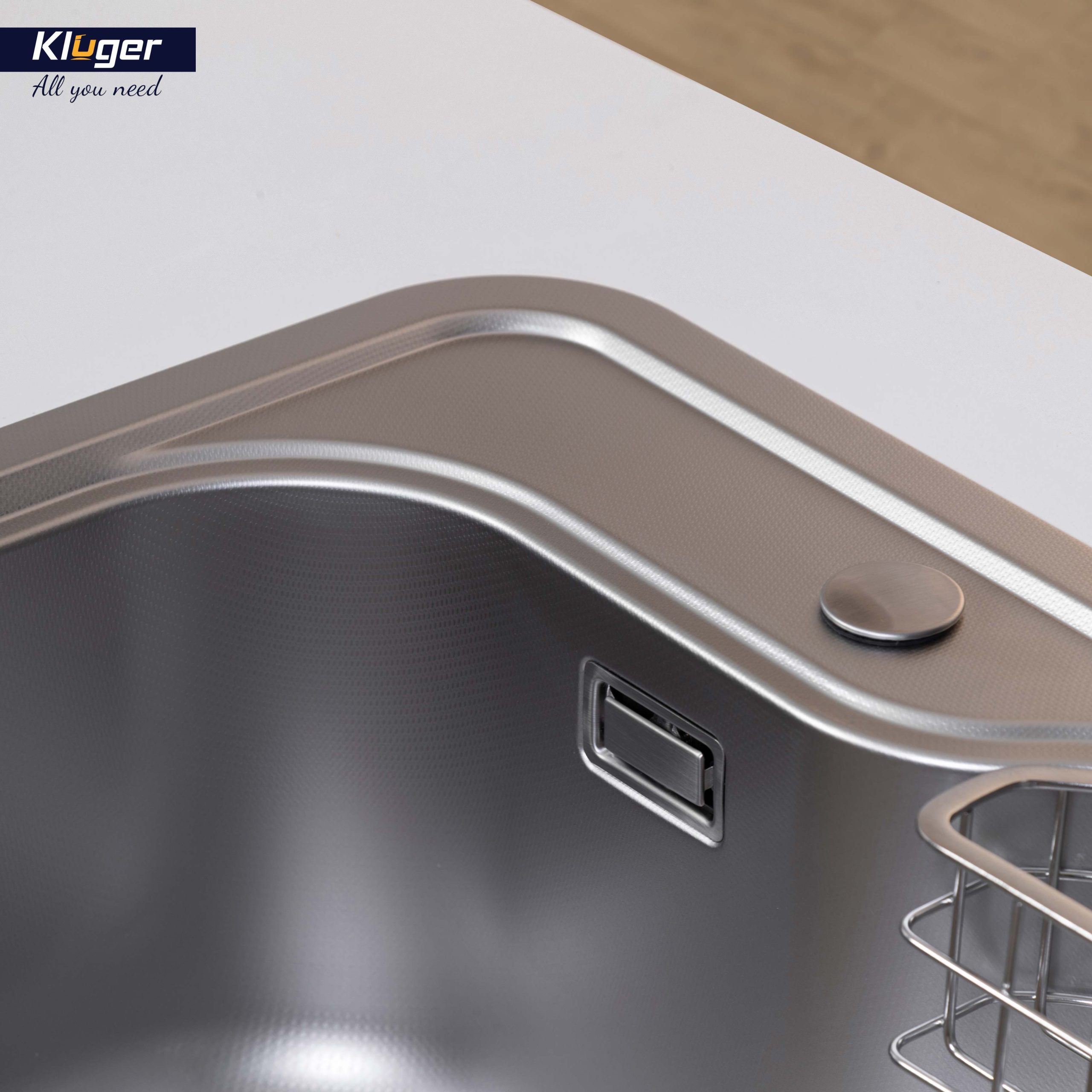 Chậu rửa chén Posco 304 Linen dập nổi KLUGER KW8151FS–S80 (K500 Series)