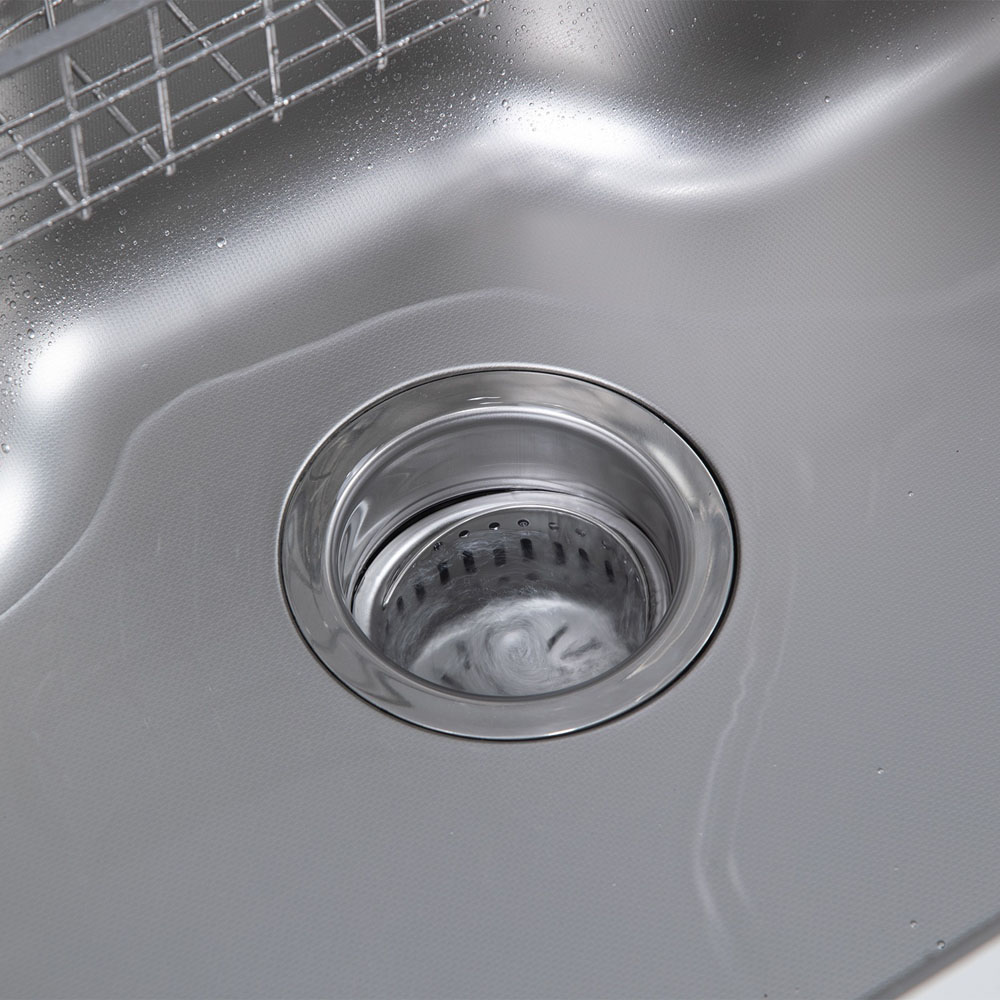 Chậu rửa chén Posco 304 Linen dập nổi KLUGER KW8151FS-S80Plus (K500 Series)