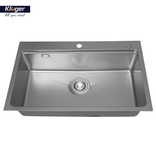 Chậu rửa chén Posco 304 Linen dập nổi Kluger KW8181FS - S81 - Plus