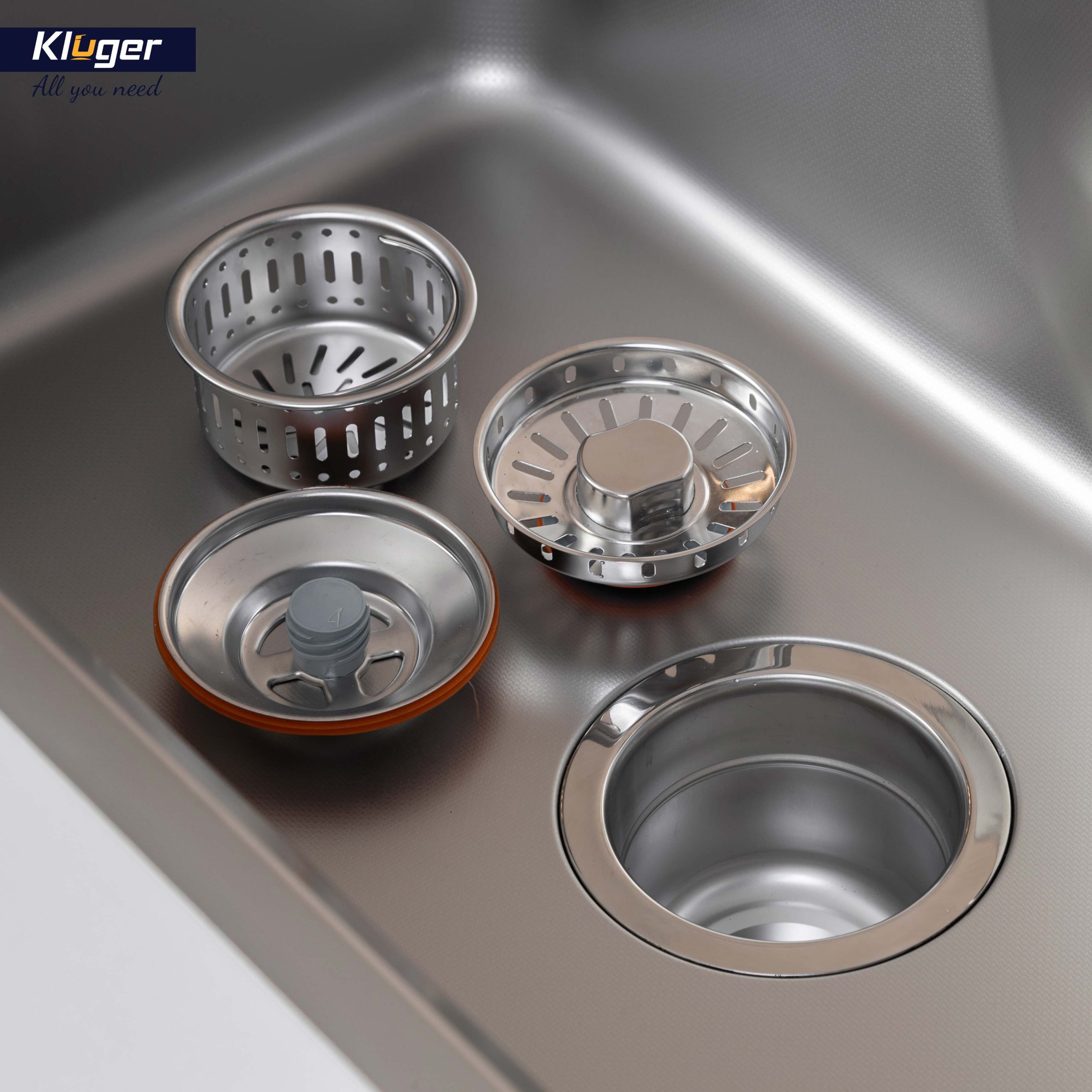 Chậu rửa chén Posco 304 Linen dập nổi KLUGER KW8191FS-S79 (K900 Series)