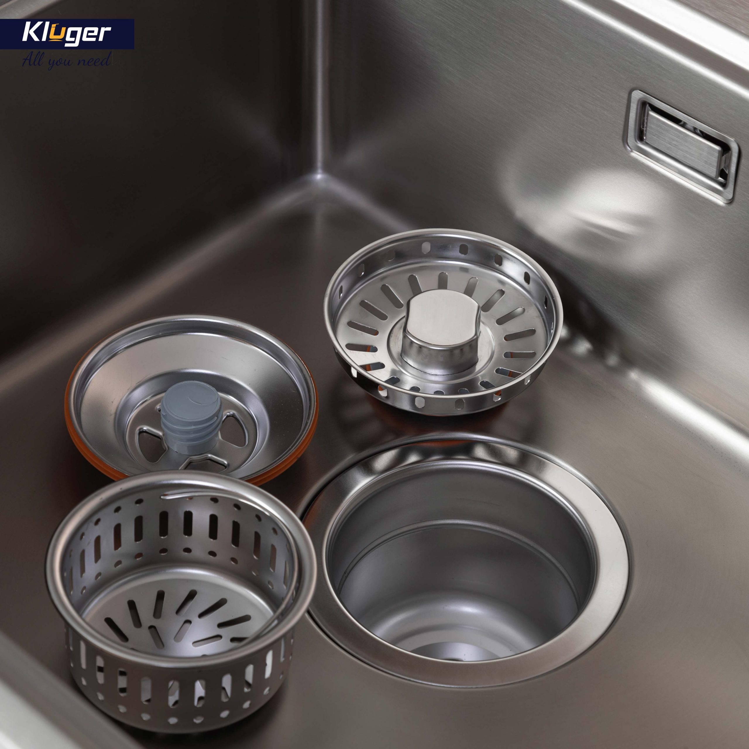 Chậu rửa chén Posco 304 đánh bóng bề mặt Kluger KW8211S - S84