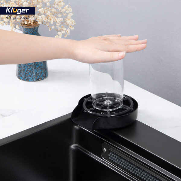 Chậu rửa chén Posco 304 Linen dập nổi KLUGER KWF8161FB-S76 (K600 Series)