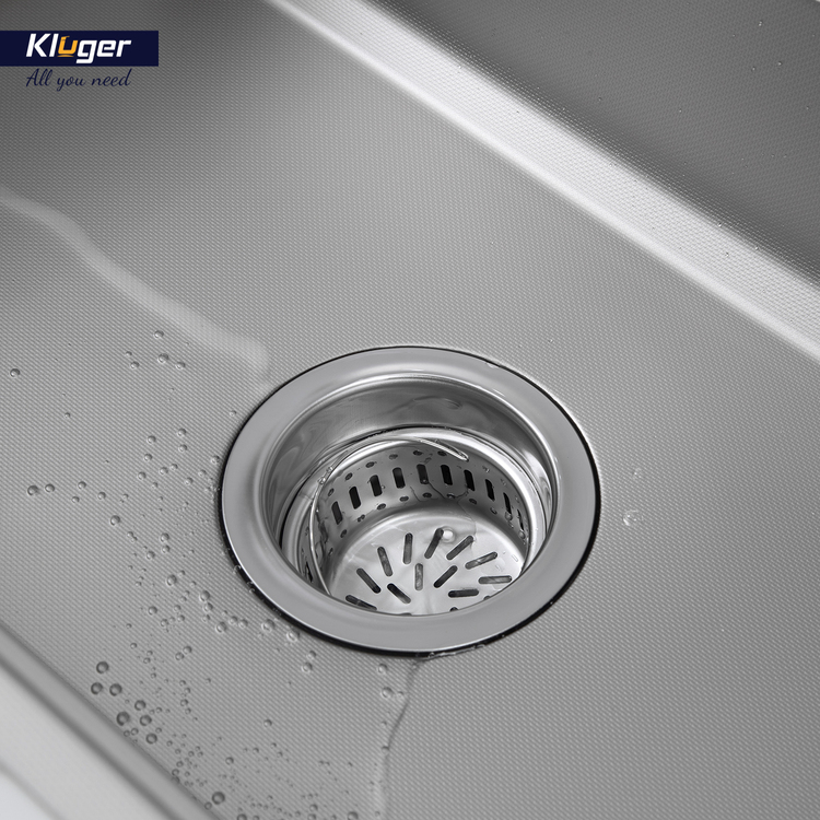 Chậu rửa chén Posco 304 Linen dập nổi KLUGER KWF8161FS-S76 (K600 Series)