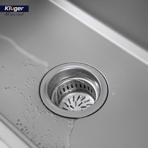 Chậu rửa chén Posco 304 Linen dập nổi KLUGER KWF8161FS-S76Plus (K600 Series)
