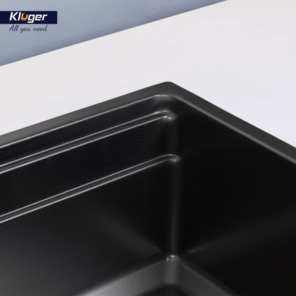 Chậu rửa chén Posco 304 Linen dập nổi KLUGER KWU8161FB-S76Plus (K600 Series)