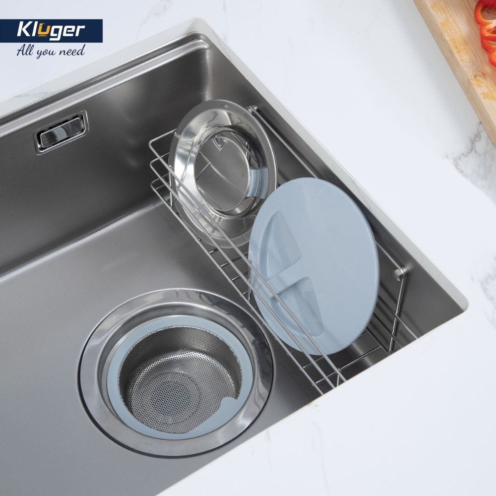 Chậu rửa chén Posco 304 Linen dập nổi Kluger KY7545FS Plus