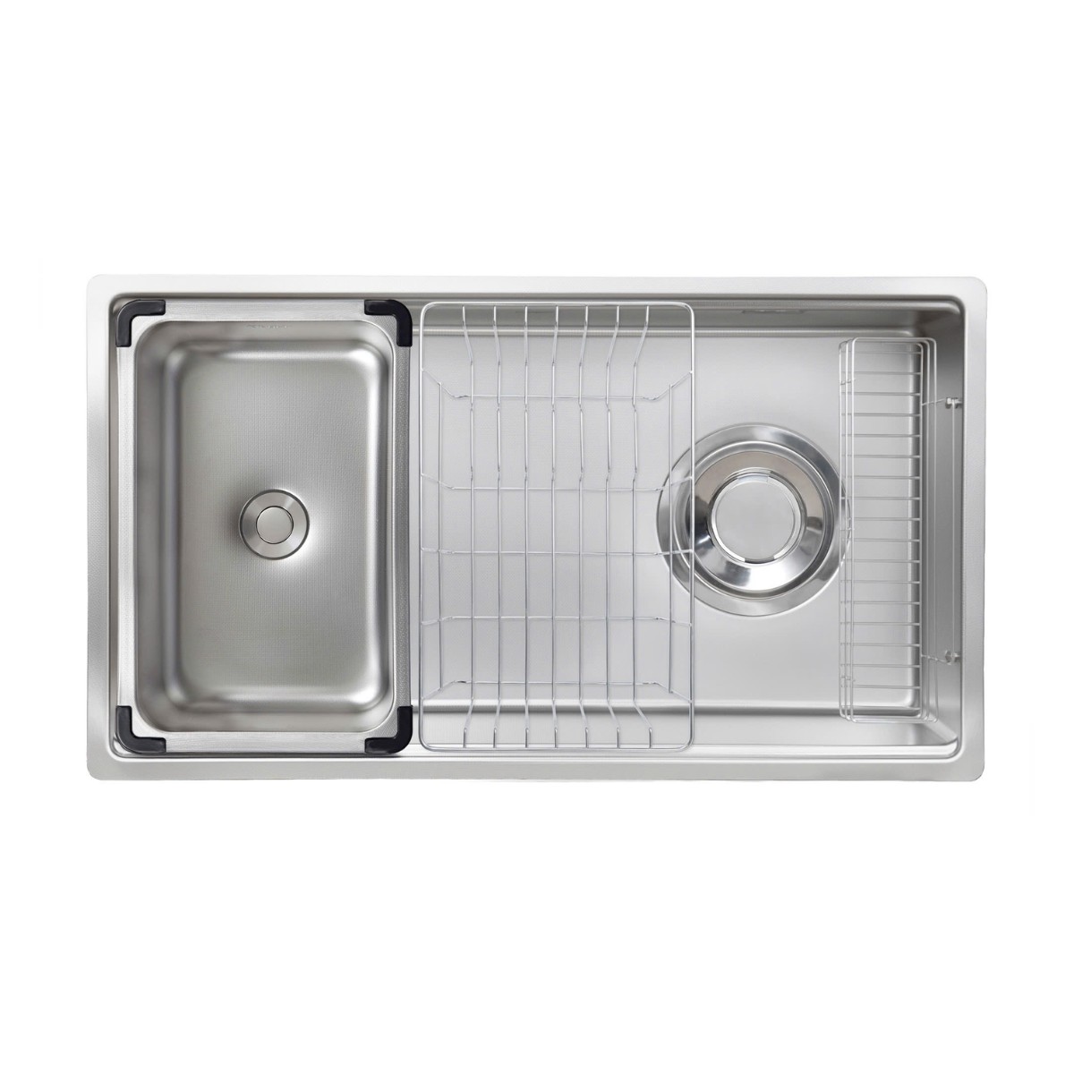 Chậu rửa chén Posco 304 Super Linen dập nổi Kluger KY7545SL Plus
