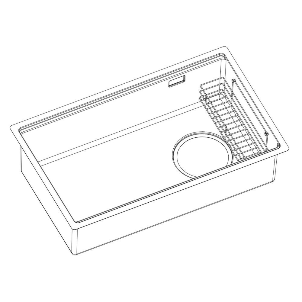 Chậu rửa chén Posco 304 Super Linen dập nổi KLUGER KY7545SLPlus (TOYA Series)