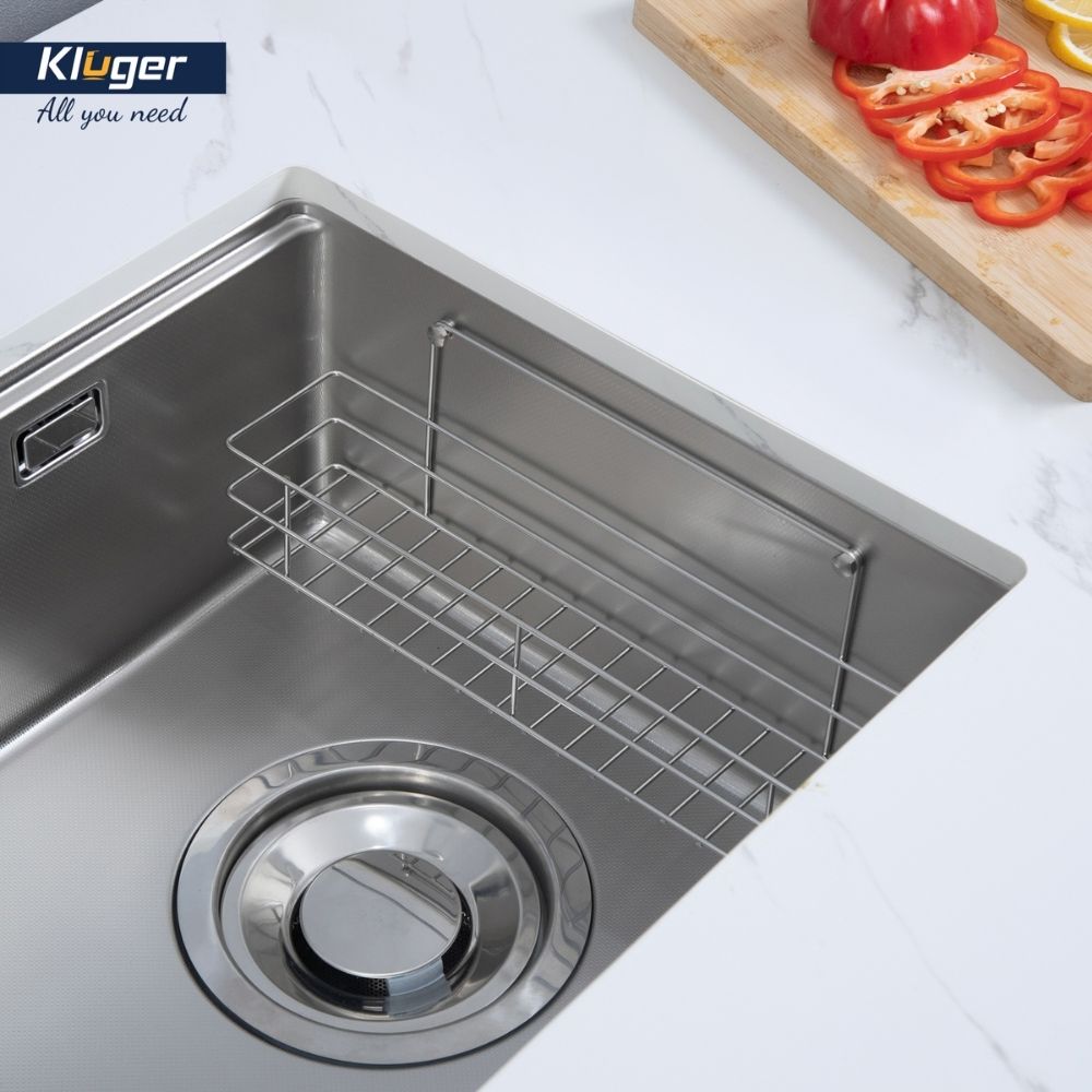 Chậu rửa chén Posco 304 Linen dập nổi Kluger KY8045FS Plus