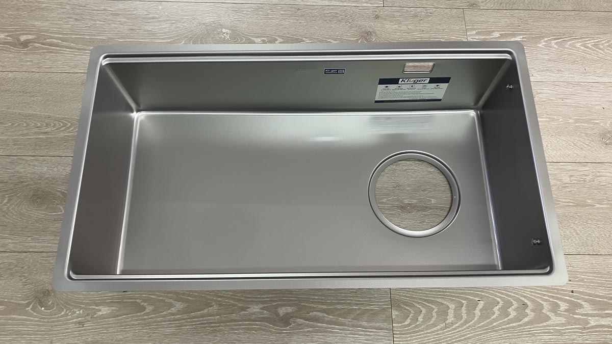 Chậu rửa chén Posco 304 Linen dập nổi Kluger KY8045FS Plus