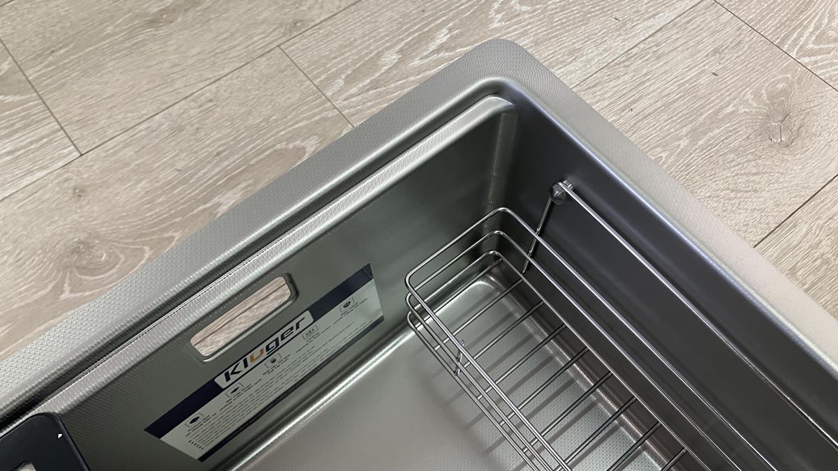 Chậu rửa chén Posco 304 Linen dập nổi Kluger KY8045FS Plus