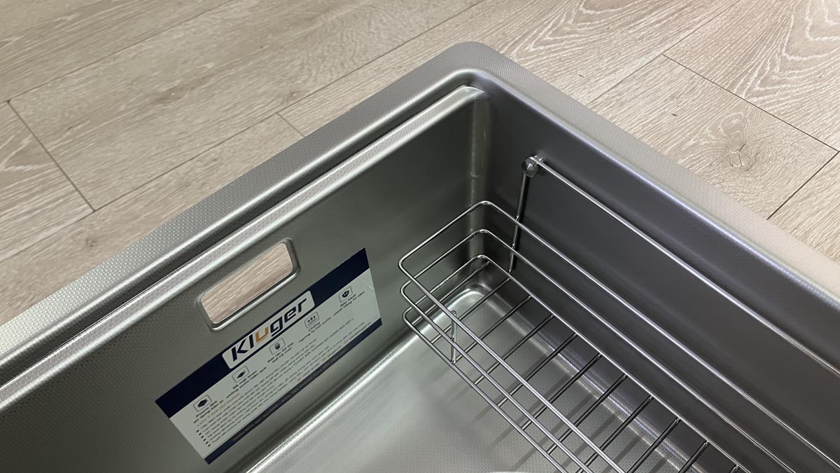Chậu rửa chén Posco 304 Linen dập nổi Kluger KY8045FS – S80