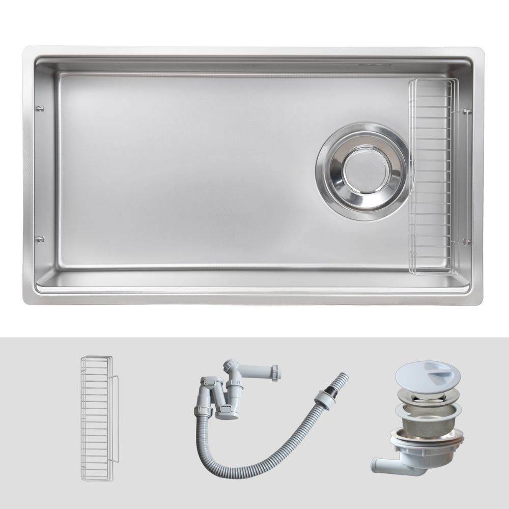 Chậu rửa chén Posco 304 Super Linen dập nổi KLUGER KY8045SL (TOYA Series)