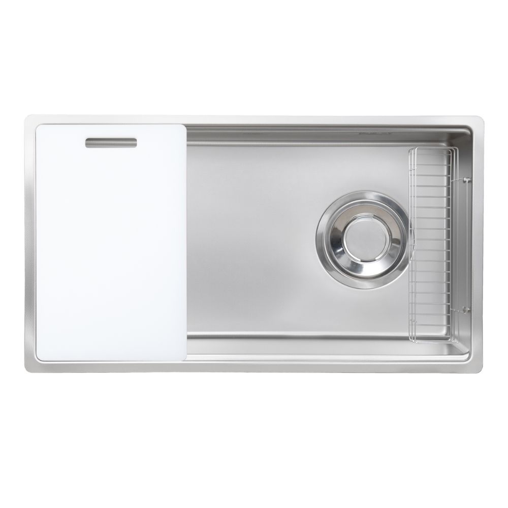 Chậu rửa chén Posco 304 Super Linen dập nổi KLUGER KY8045SLPlus