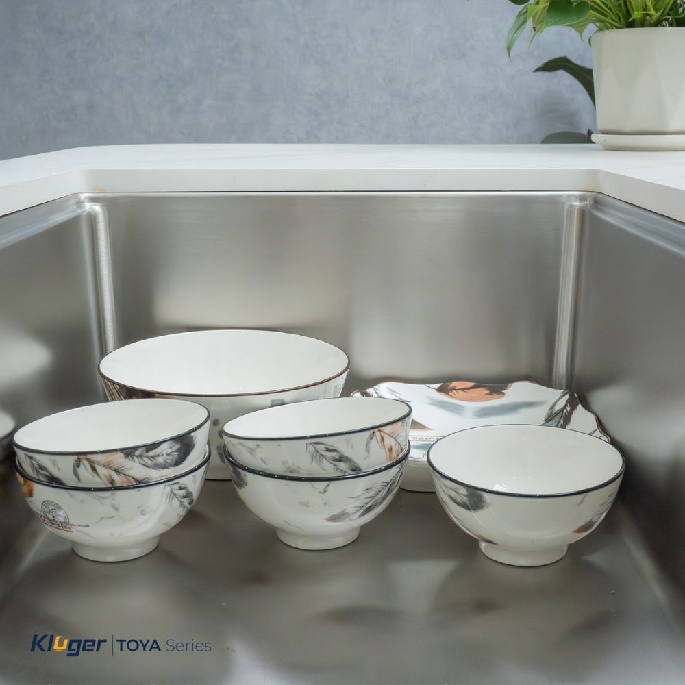 Chậu rửa chén Posco 304 Satin trơn Kluger KY8045ST Plus