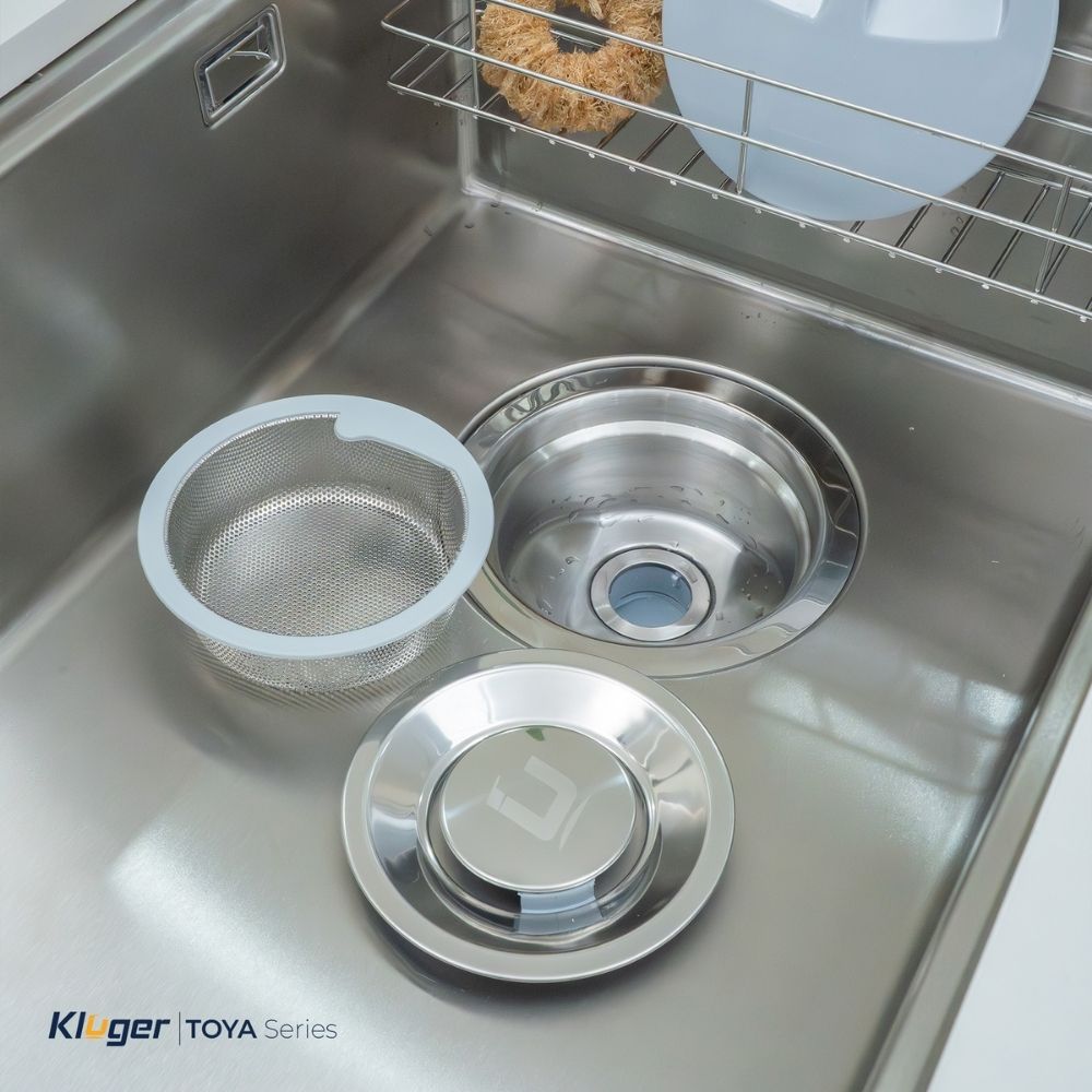 Chậu rửa chén Posco 304 Satin trơn Kluger KY8045ST Plus