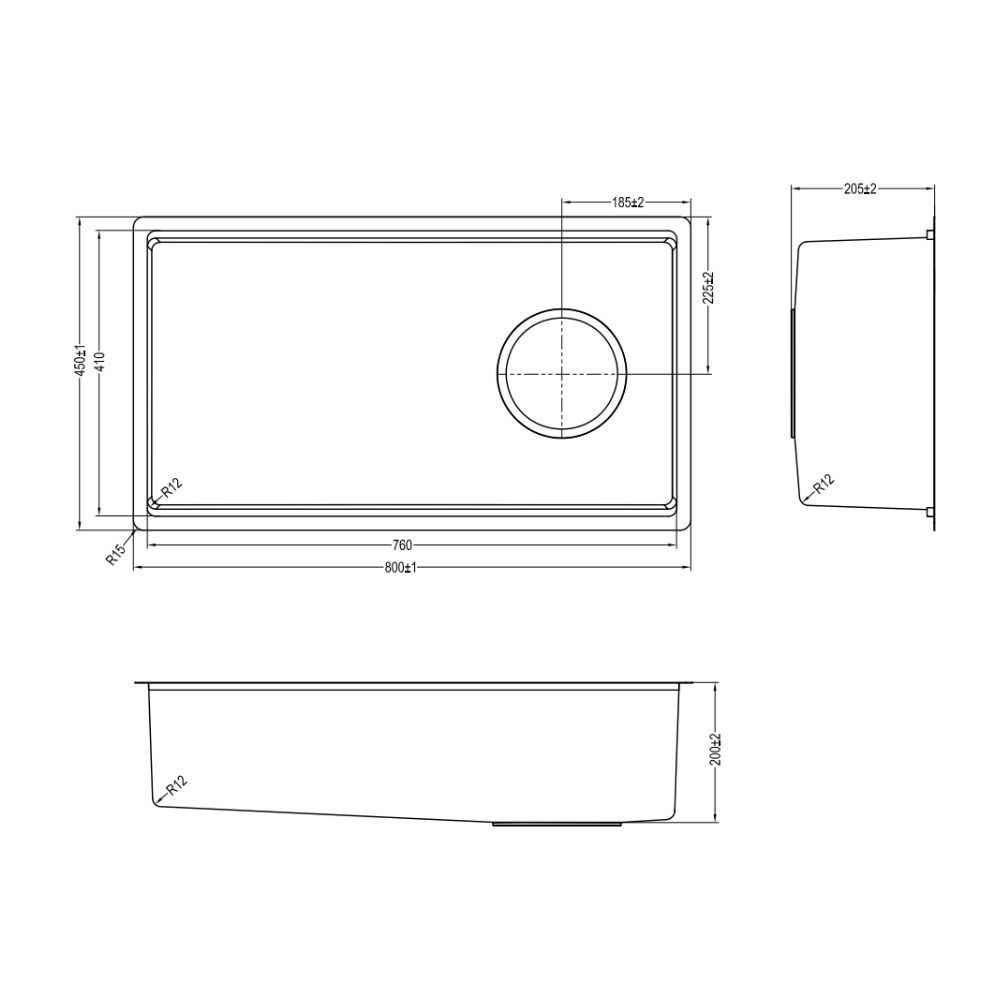 Chậu rửa chén Posco 304 Satin trơn Kluger KY8045ST Plus