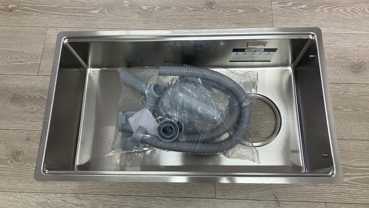 Chậu rửa chén Posco 304 Satin trơn Kluger KY8045ST Plus
