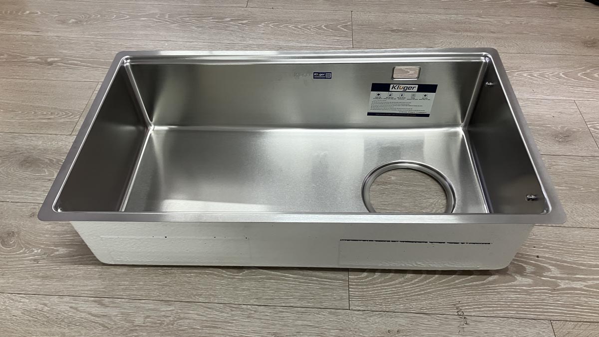 Chậu rửa chén Posco 304 Satin trơn Kluger KY8045ST Plus