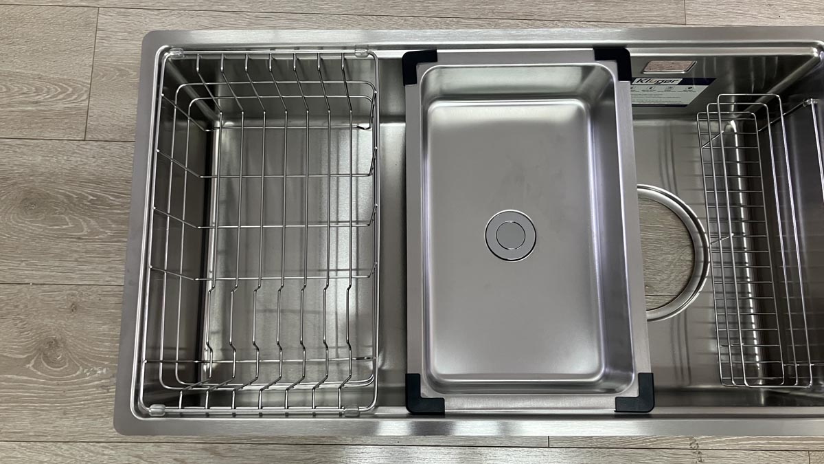 Chậu rửa chén Posco 304 Satin trơn Kluger KY8045ST Plus