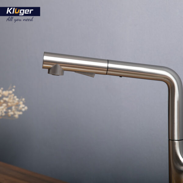 Vòi chậu bếp nóng lạnh dây rút AMBER KLUGER KLF0001C / KLF0001B / KLF0001S