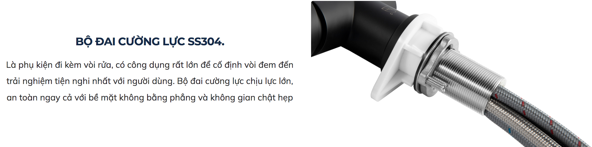 Vòi chậu bếp nóng lạnh dây rút PLUTO KLUGER KLF0005C (KLF0005B)