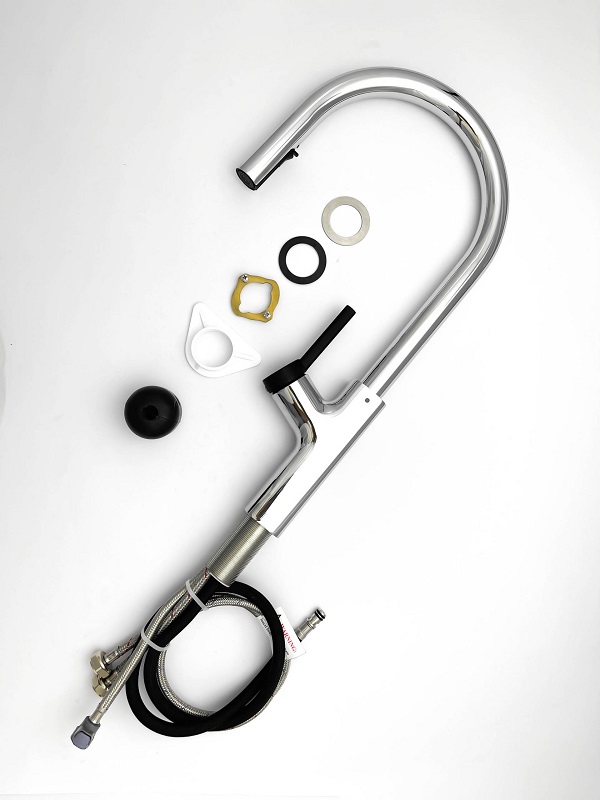 Vòi chậu bếp nóng lạnh dây rút LUNAR KLUGER KLF0006C