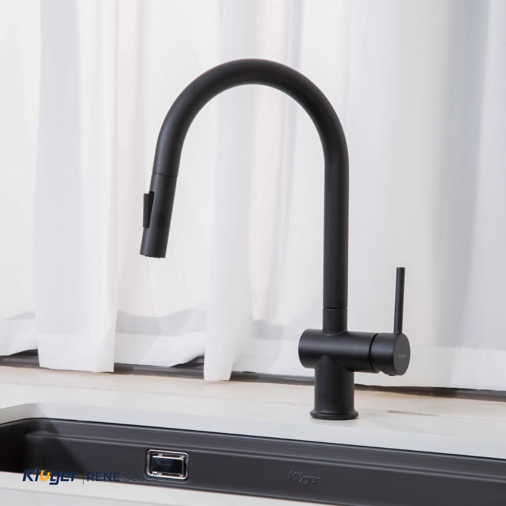 Vòi chậu bếp nóng lạnh dây rút RENE KLUGER KLF0008SS / KLF0008SC / KLF0008SB