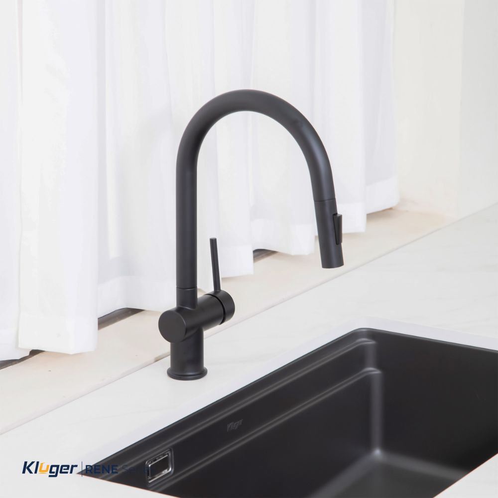 Vòi chậu bếp nóng lạnh dây rút RENE KLUGER KLF0008SS / KLF0008SC / KLF0008SB