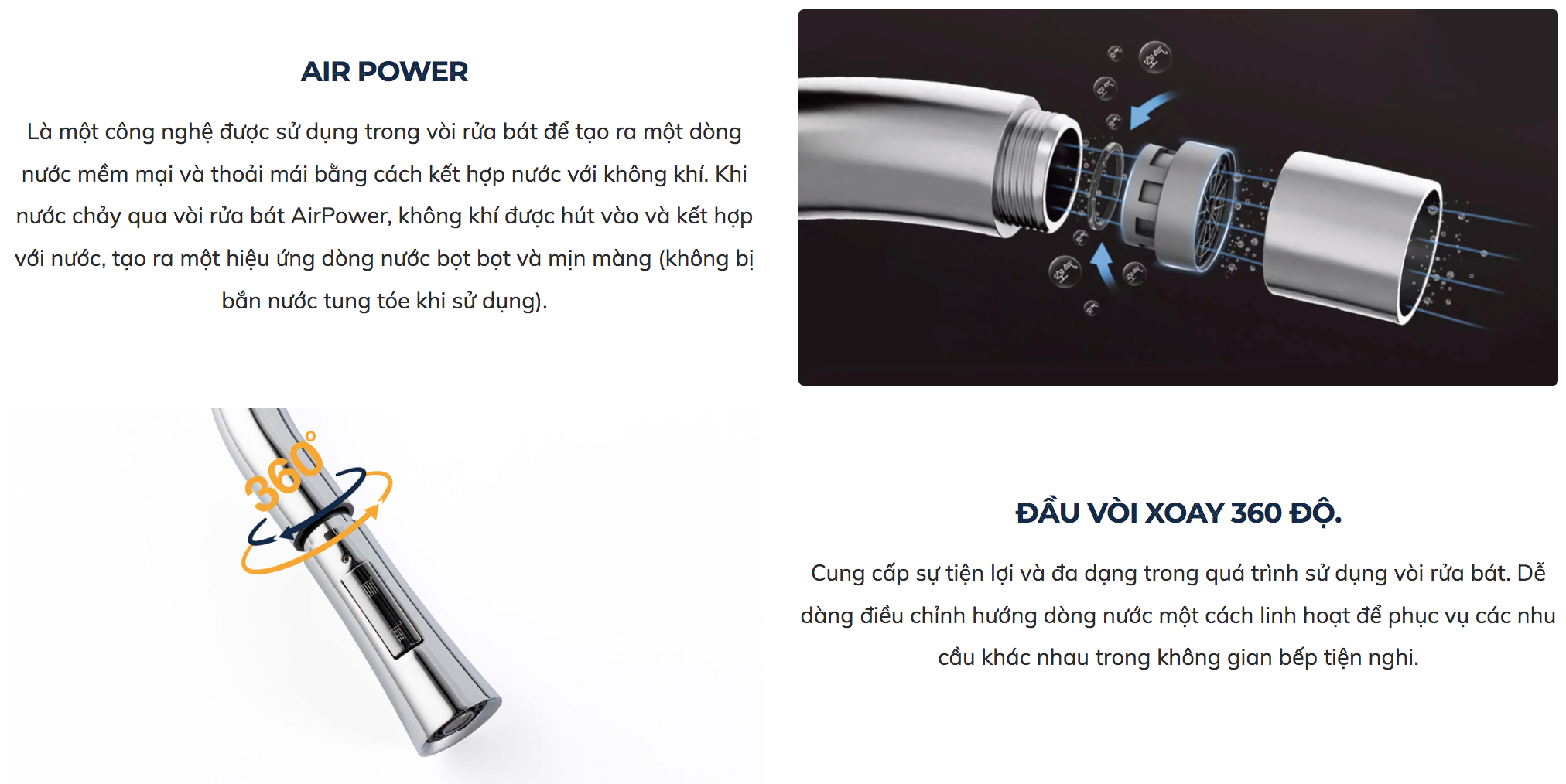 Vòi chậu bếp nóng lạnh dây rút MOZA KLUGER KLF0009C (KLF0009S)