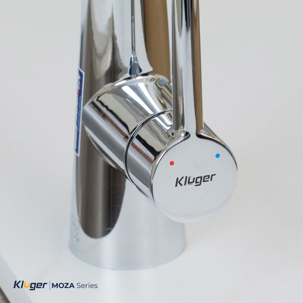 Vòi chậu bếp nóng lạnh dây rút MOZA Kluger KLF0009SC