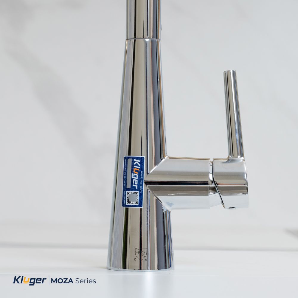 Vòi chậu bếp nóng lạnh dây rút MOZA Kluger KLF0009SC