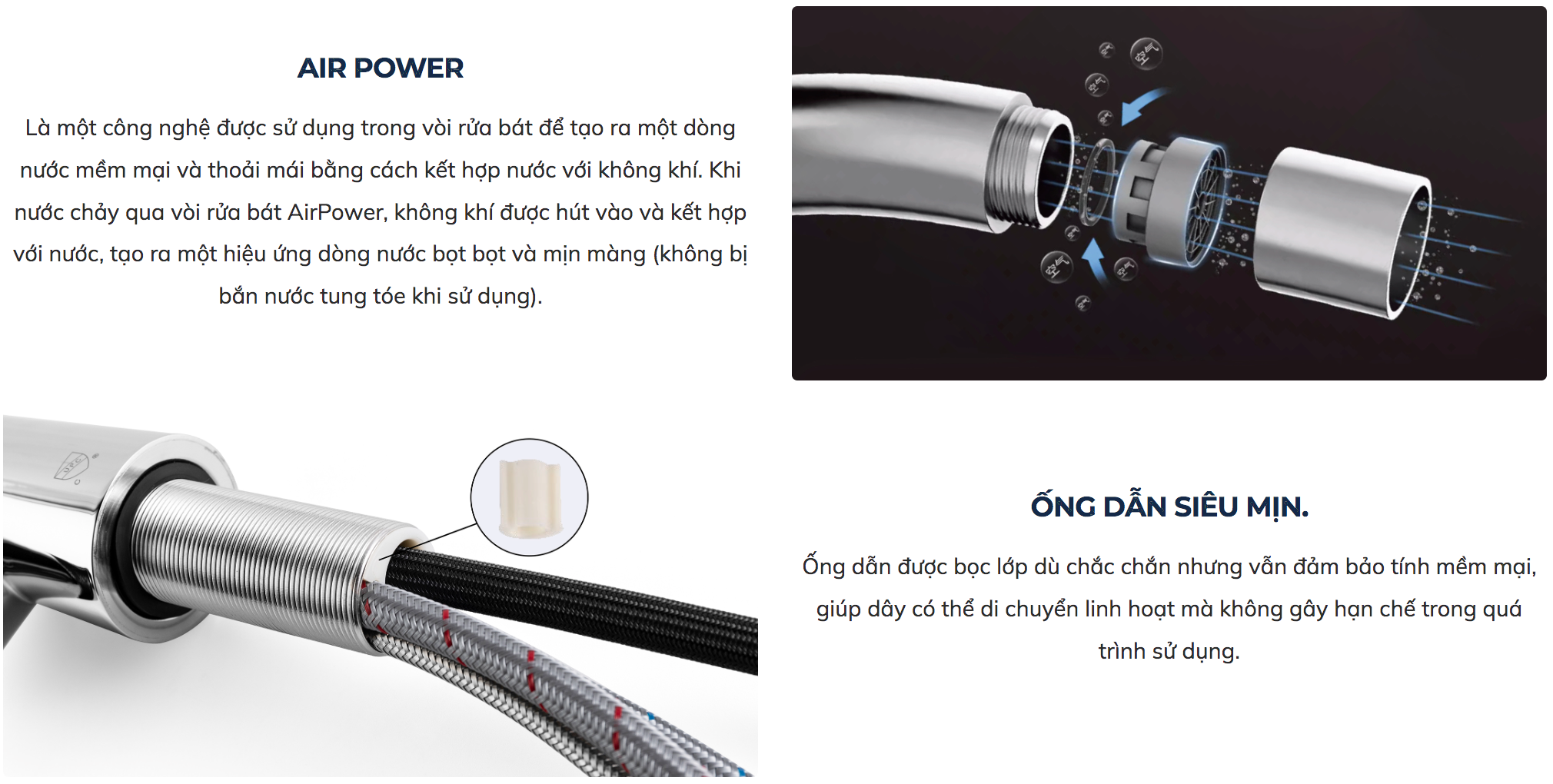 Đặc điểm nổi bật vòi rửa chén bát RICO KLUGER KLF0011C