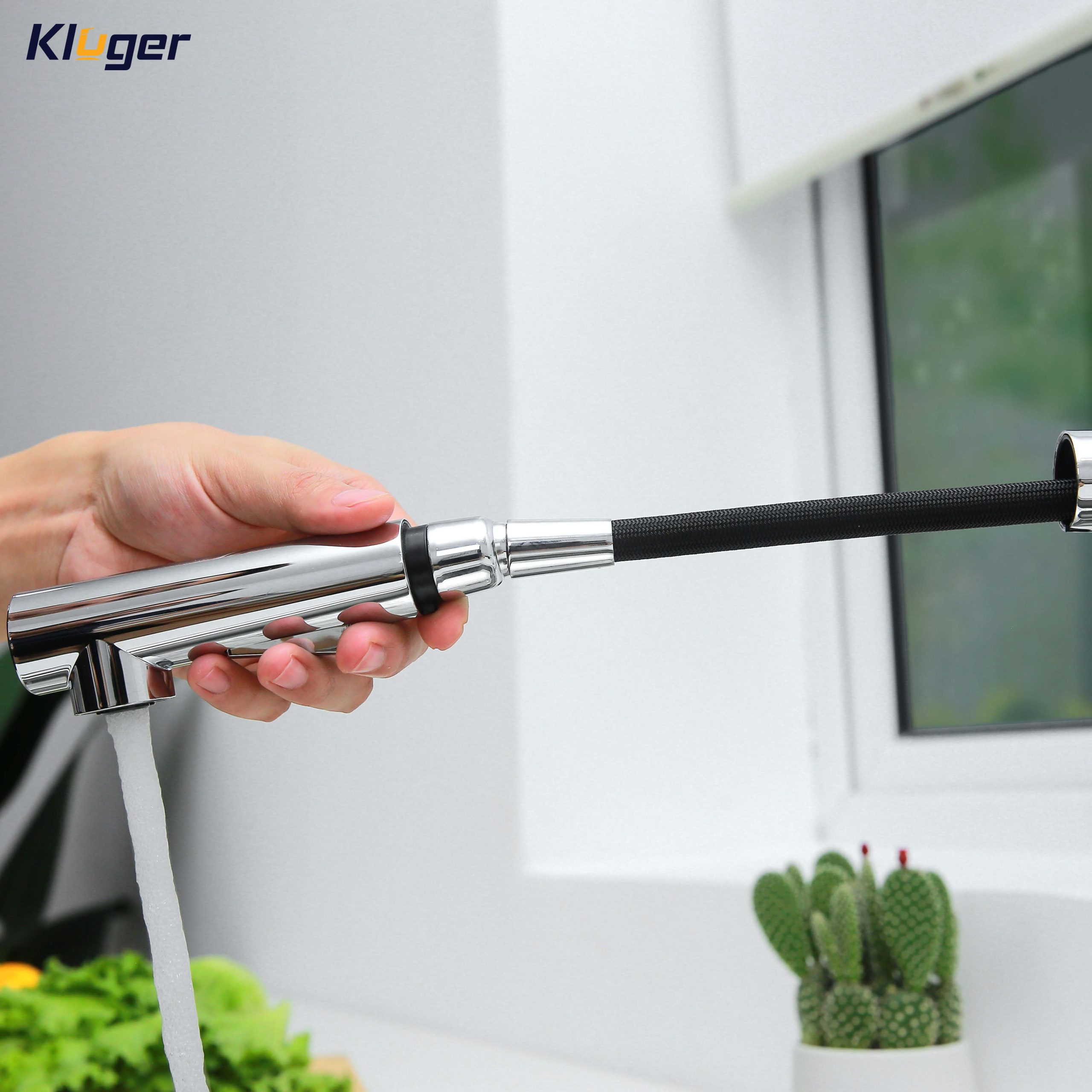 Vòi chậu bếp nóng lạnh dây rút HOPE KLUGER KLF0013C