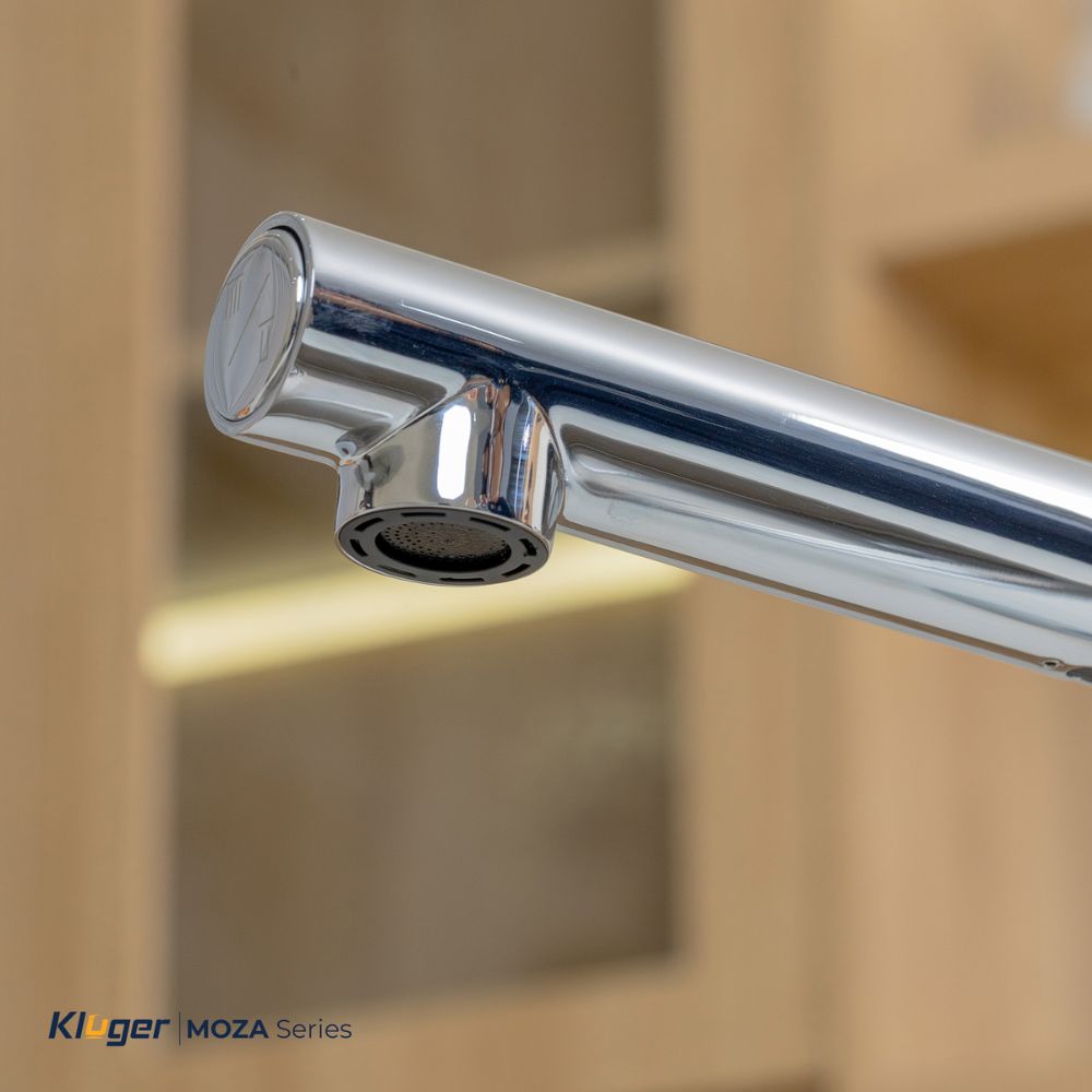 Vòi chậu bếp nóng lạnh dây rút MOZA Kluger KLF0013SC