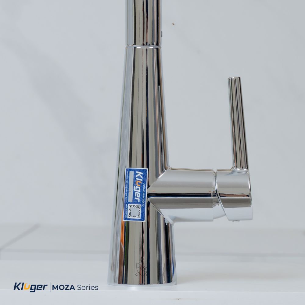 Vòi chậu bếp nóng lạnh dây rút MOZA Kluger KLF0013SC